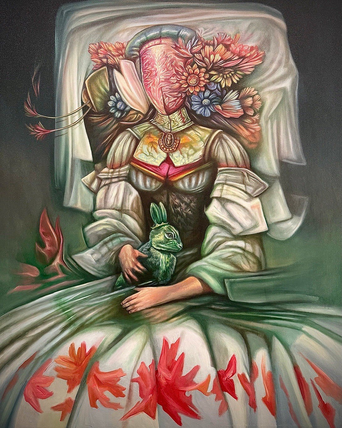 Pintura Mujer Surreal Fantastic Master Piece Acrylic/canvas(no Frame)