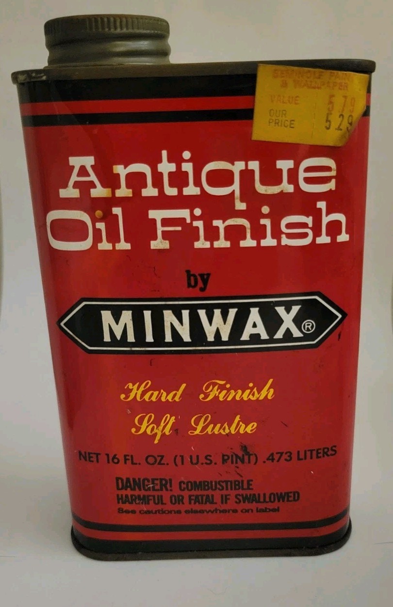 Vintage Minwax Antique Oil Finish 16 oz 1 Pint Hard Finish Soft Lustre NEW
