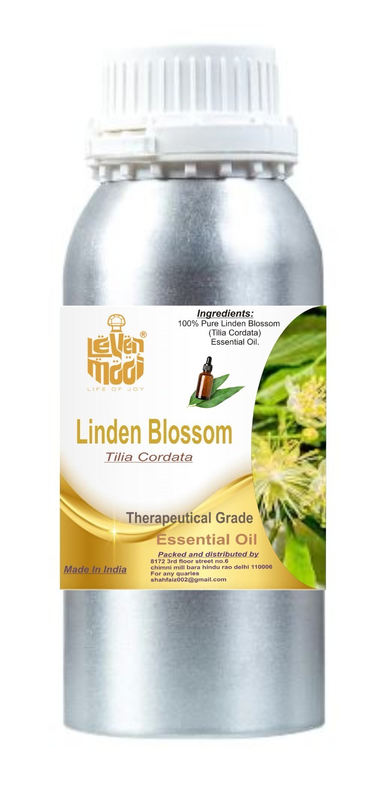 Levenmooi Linden Blossom (Tilia cordata) Pure & Natural Essential Oil CY296
