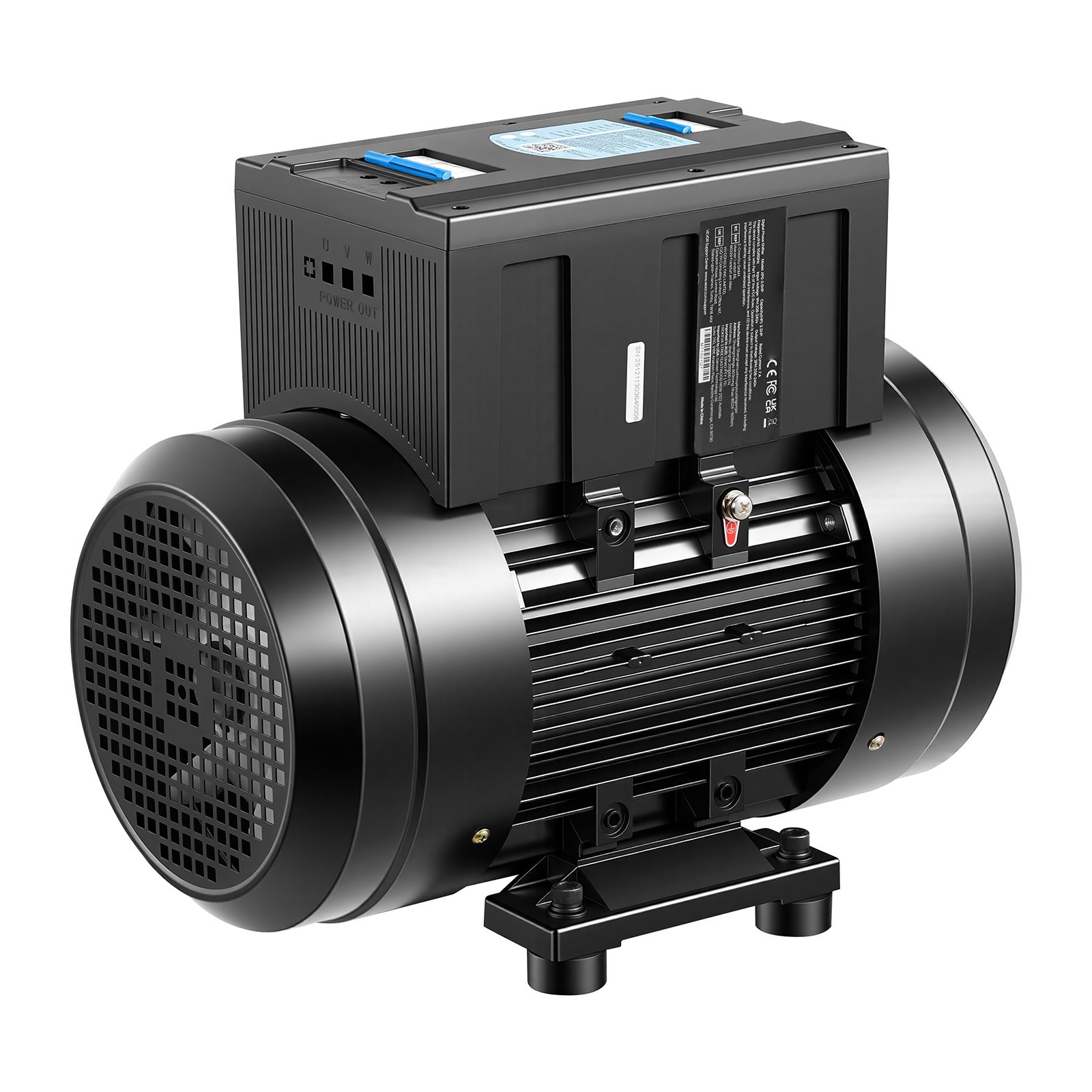 Uimoso Single to Three-Phase Rotary Phase Converter10HP 28A208-240V Input/Output