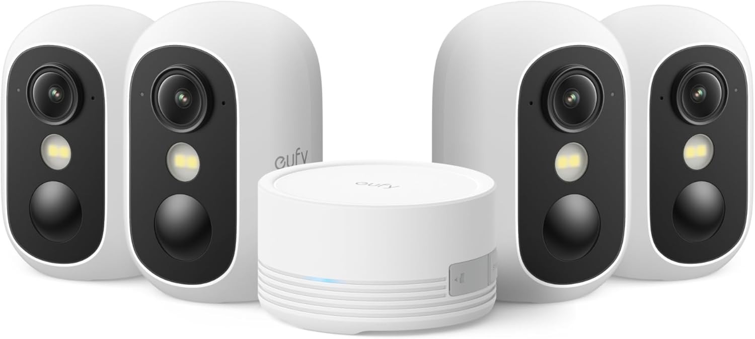 eufy eufyCam C35 4-Cam Security Camera Wireless Indoor/Outdoor Night Vision IP67 eufy eufyCam C35 4-Cam Security Camera Wireless Indoor/Outdoor Night Vision IP67