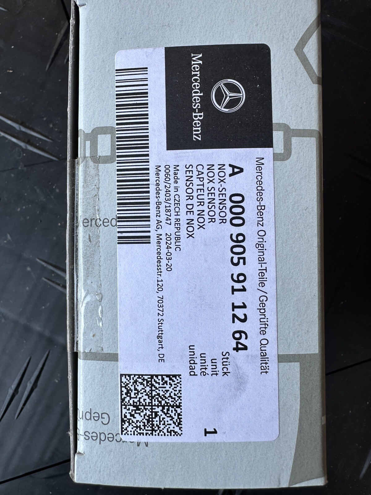 OEM Continental Nox Sensor Mercedes Benz Sprinter  Diesel A 000 905 91 12 64