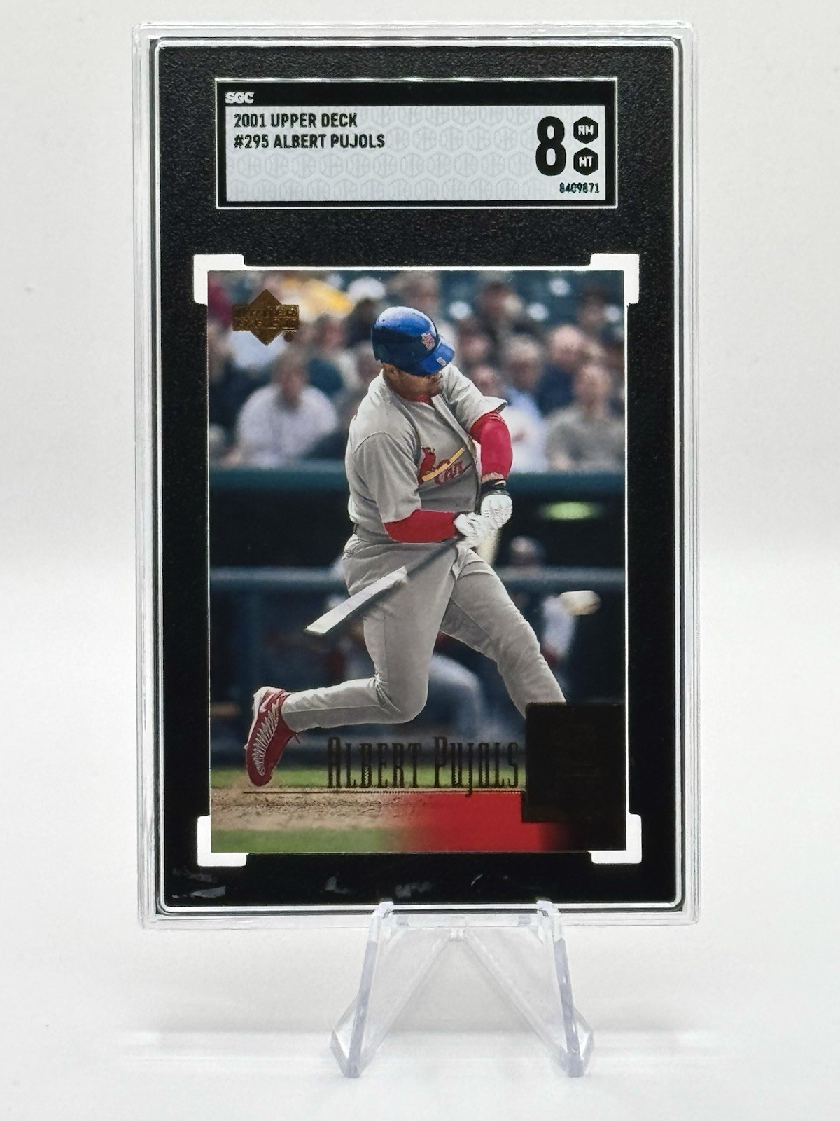 2001 Upper Deck Albert Pujols Rookie RC SGC 8 #295 2001 Upper Deck Albert Pujols Rookie RC SGC 8 #295