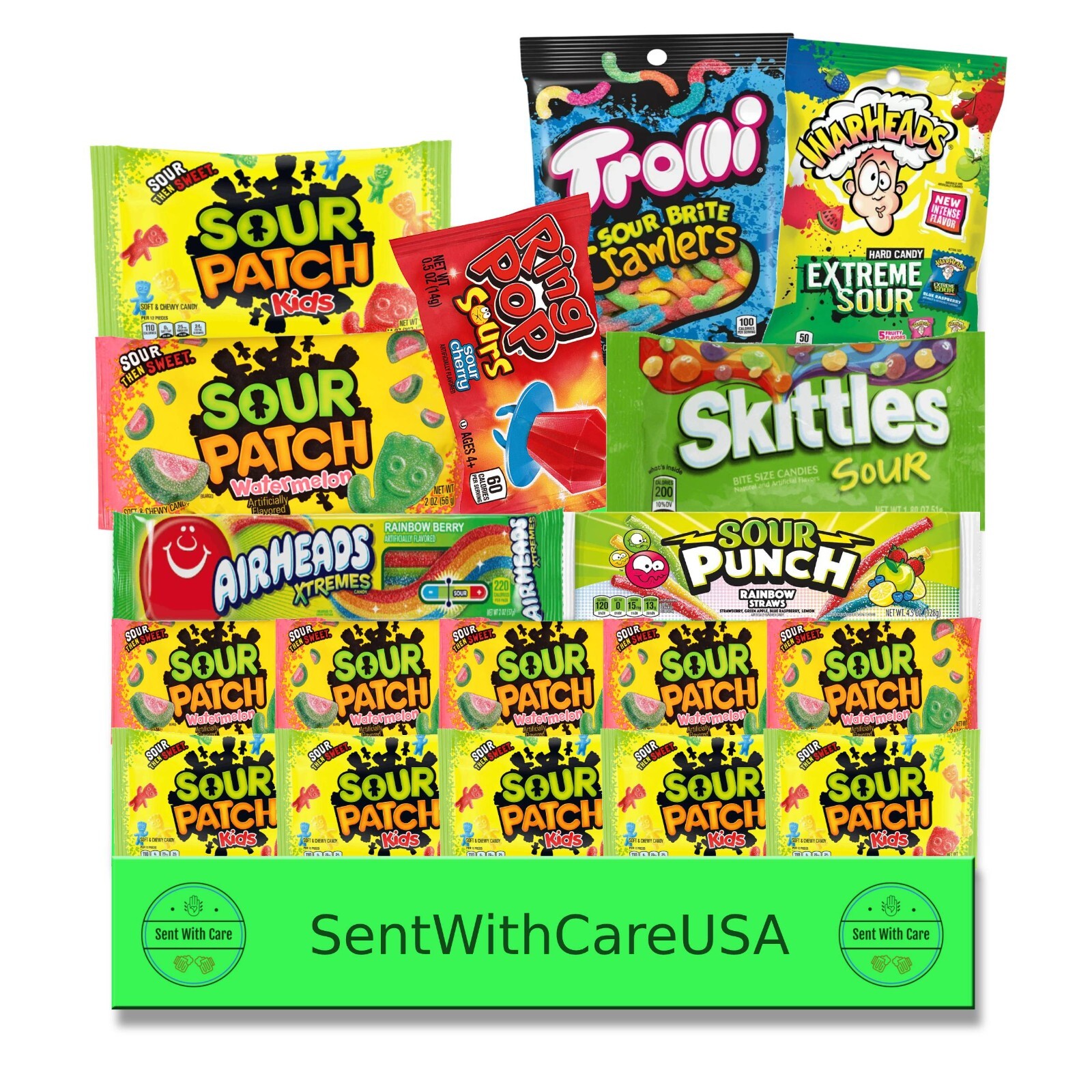 Sour Patch Kids Candy Box - Sweet and Sour Candy - College Care Package Sour Box