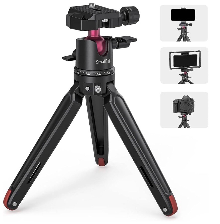 SmallRig Mini Tabletop Tripod with QR Plate for Arca-Type - BUT2664 SmallRig Mini Tabletop Tripod with QR Plate for Arca-Type - BUT2664