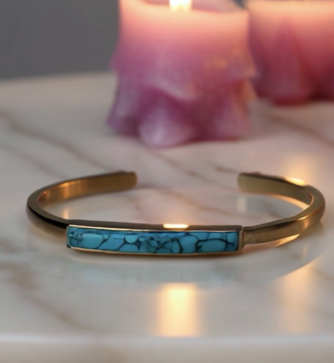 Natural Blue Turquoise Set In 925 Sterling Silver CUFF Vday SALE Natural Blue Turquoise Set In 925 Sterling Silver CUFF Vday SALE