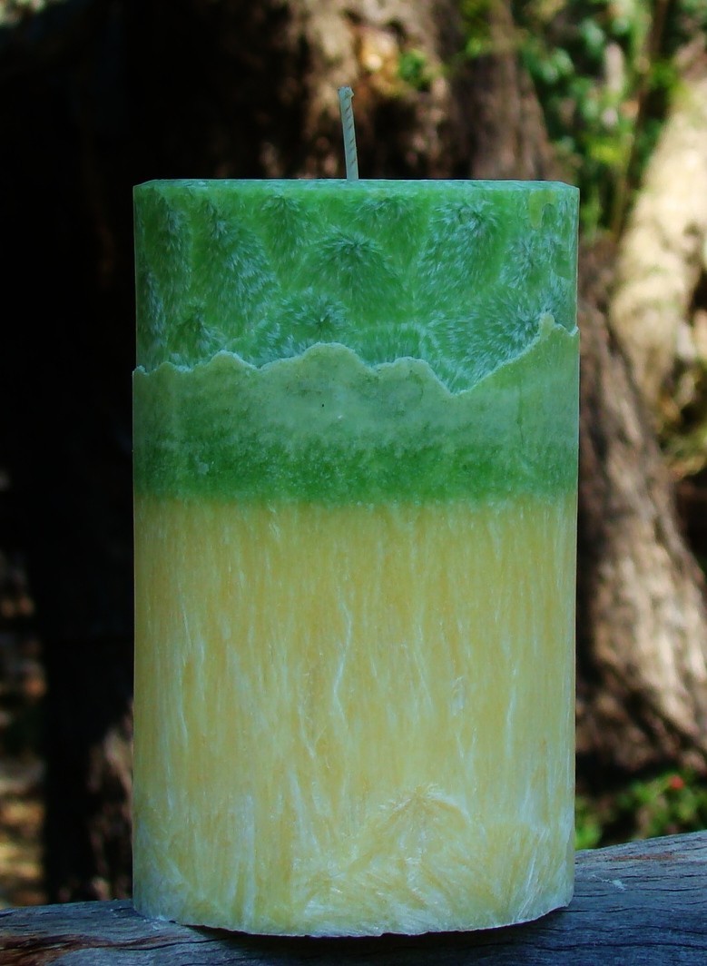 1.7kg PATCHOULI BERGAMOT Huge 400hr Natural Handmade Artisan Pillar CANDLE Gifts
