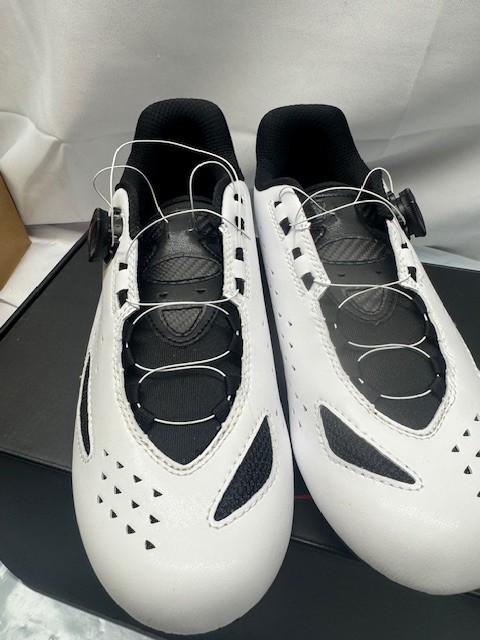 Lake CX219-X Carbon Fiber Shoe - White  Black-Size 11.5*New-No Tags