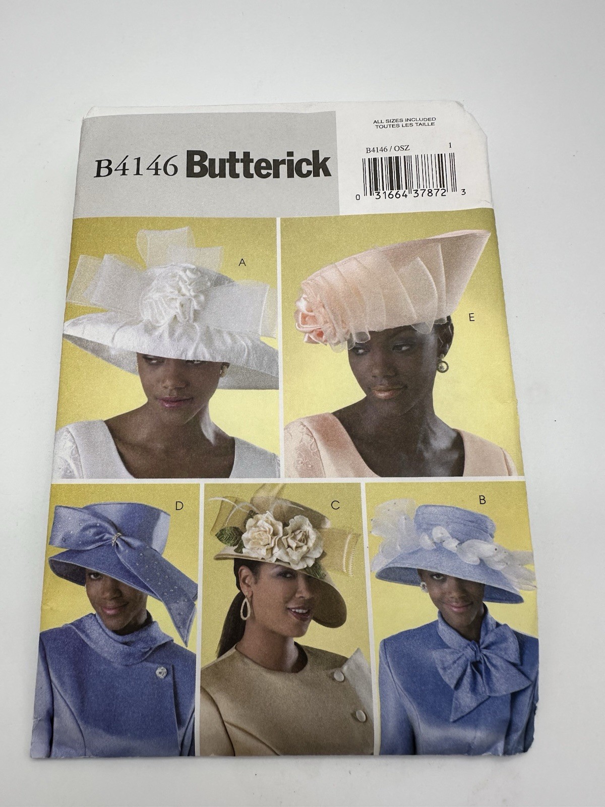 Butterick Misses Hats Sewing Pattern #B4146, a pattern for five Hats Butterick Misses Hats Sewing Pattern #B4146, a pattern for five Hats