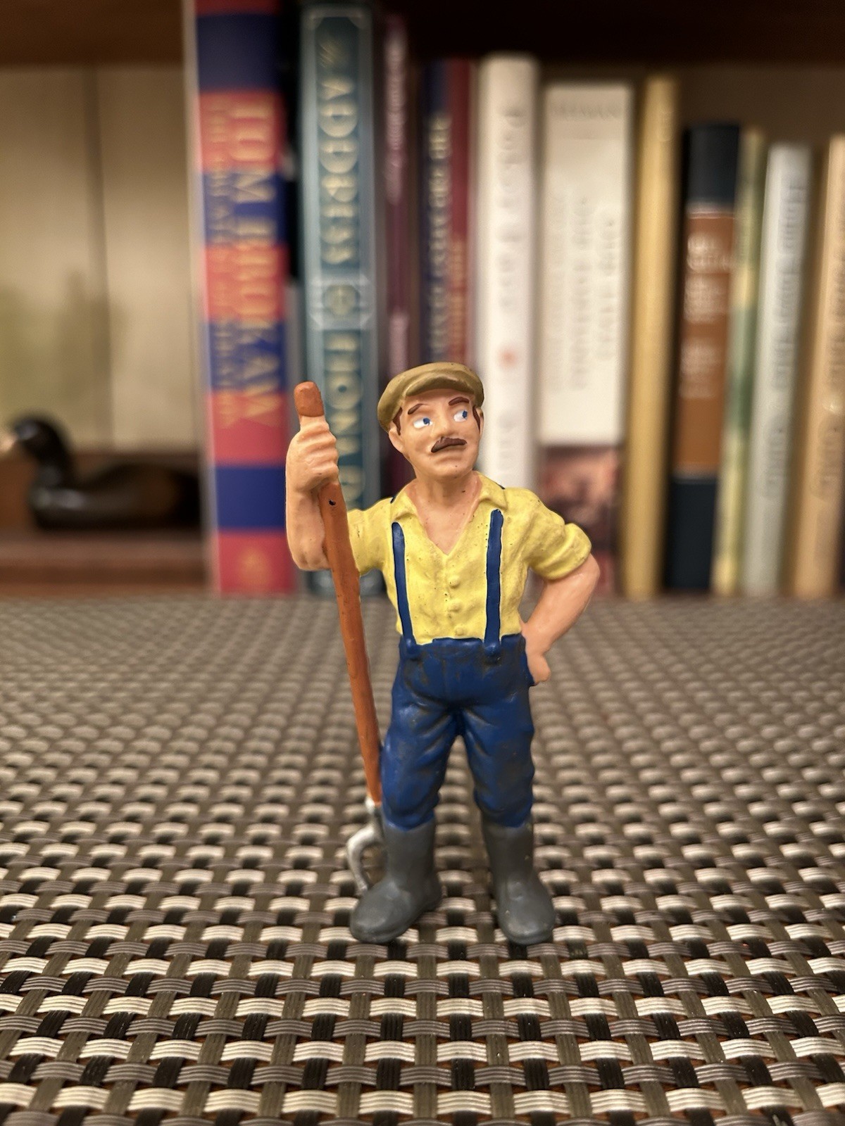 Bullyland Farmer w/ Pitchfork Figure Germany 1980s - 1990s Bullyland Farmer w/ Pitchfork Figure Germany 1980s - 1990s