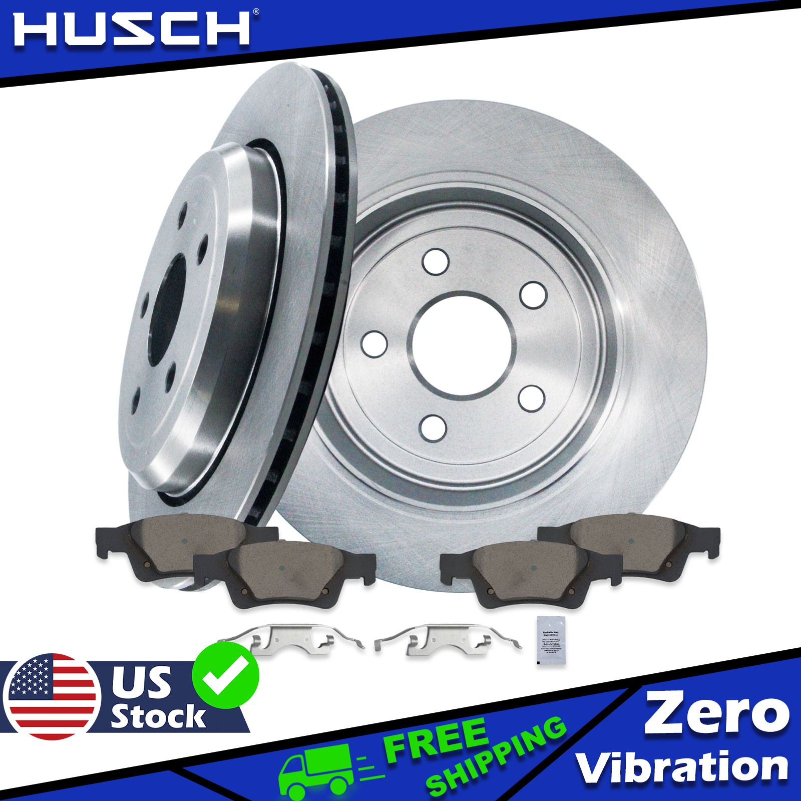 12.99 inch REAR Disc Rotors Ceramic Brake Pads for Dodge Durango Grand Cherokee