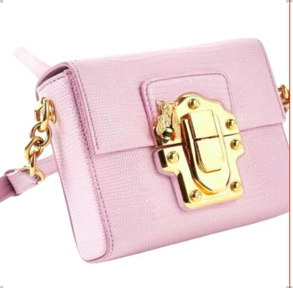 Dolce & Gabbana Lucia pink mini crossbody bag Dolce & Gabbana Lucia pink mini crossbody bag