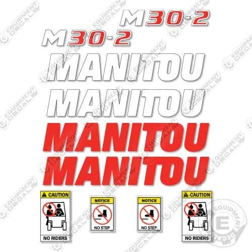Fits Manitou M30-2 Decal Kit Forklift Truck - 7 YEAR 3M VINYL
