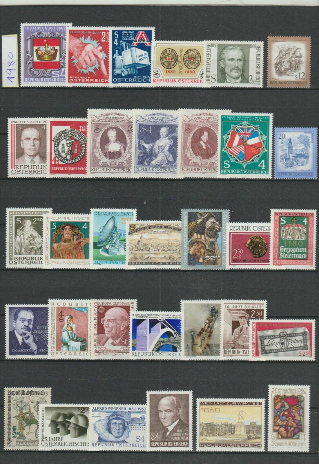 AUSTRIA - 1980 to 1986 - MINT/NH - 