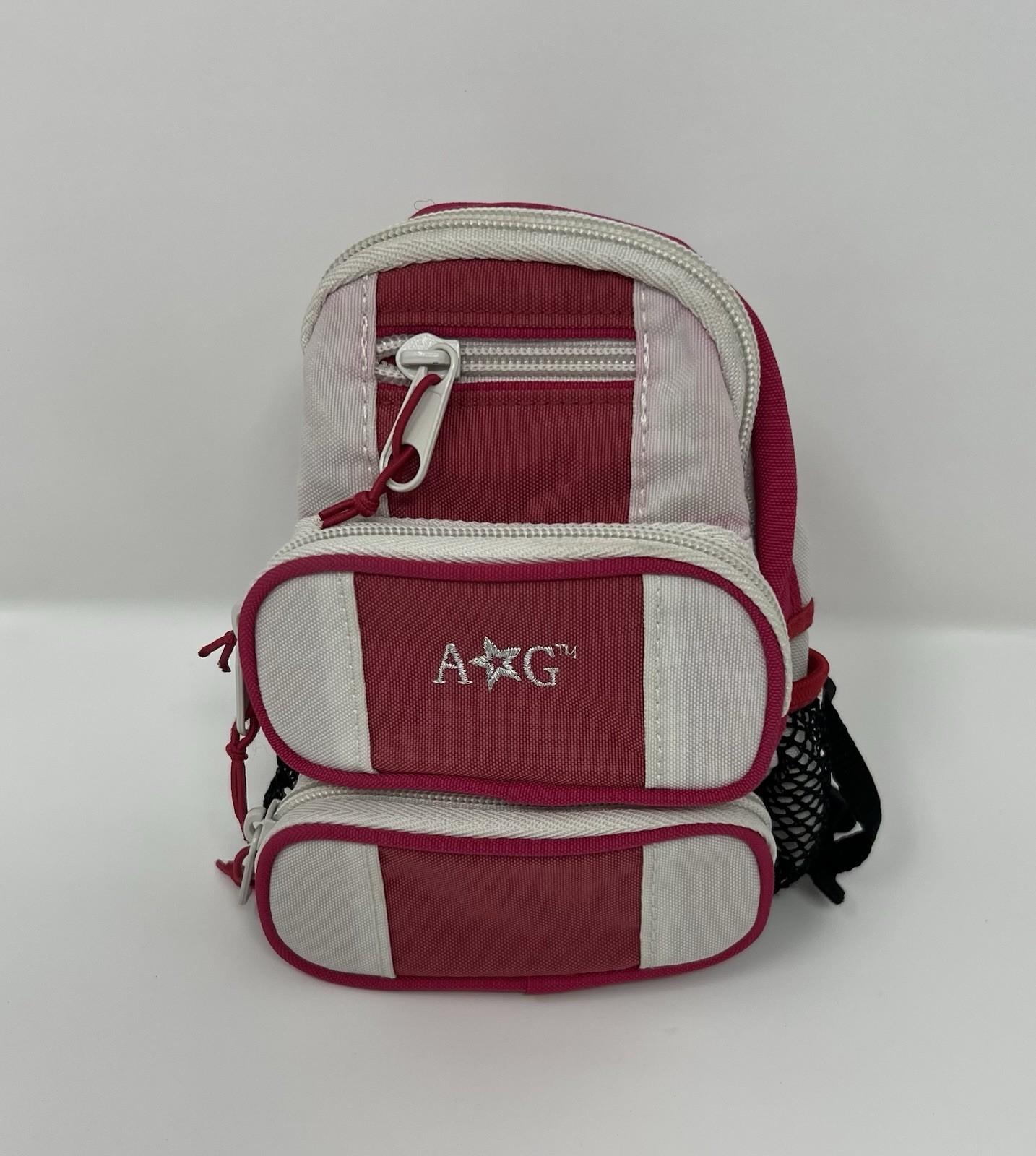 Retired American Girl Doll Pink and White Backpack For Doll