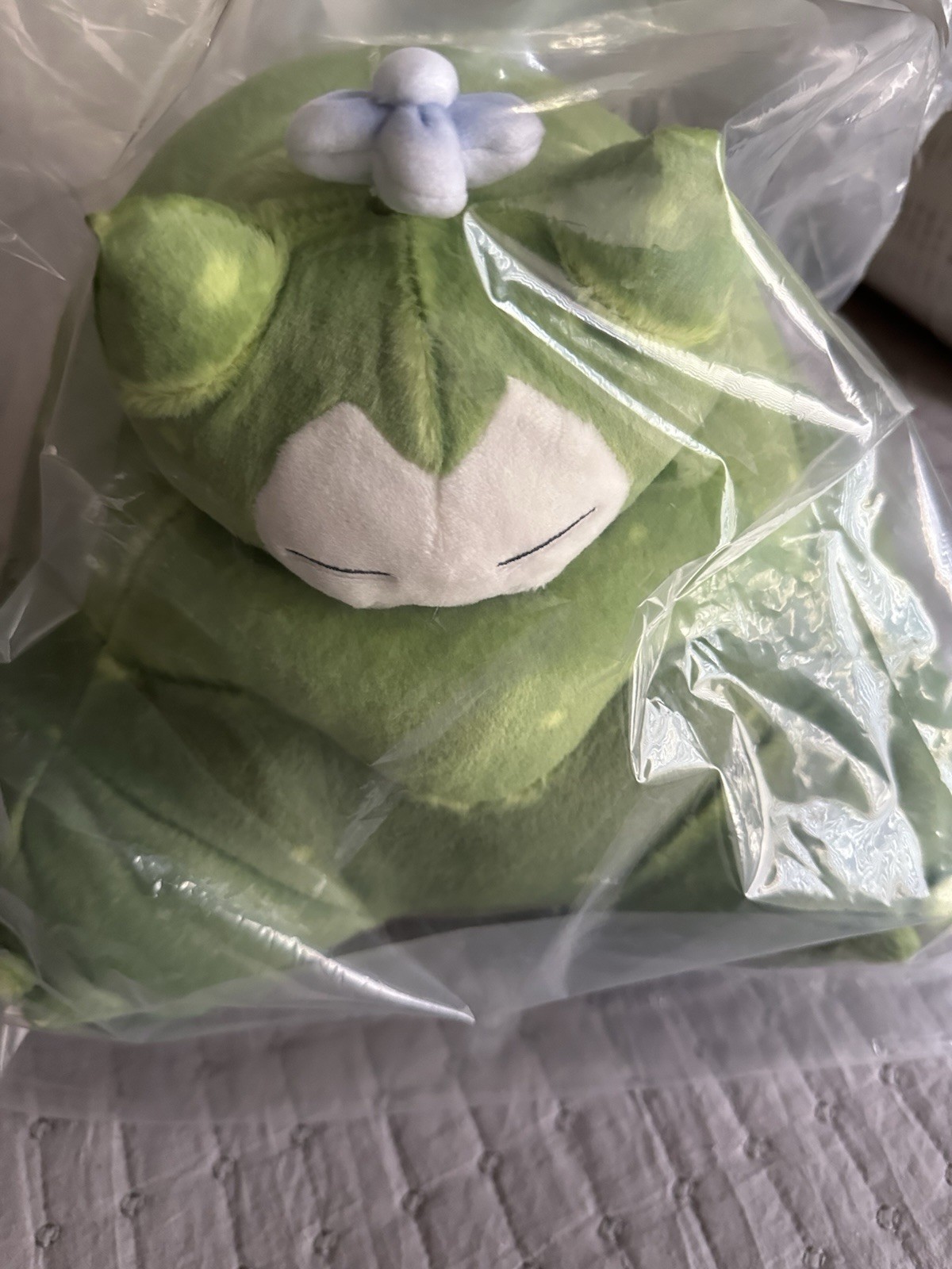 Pokemon Center Pokopia Mosslax Snorlax Sleeping Plush 11in Green Moss Sealed Pokemon Center Pokopia Mosslax Snorlax Sleeping Plush 11in Green Moss Sealed