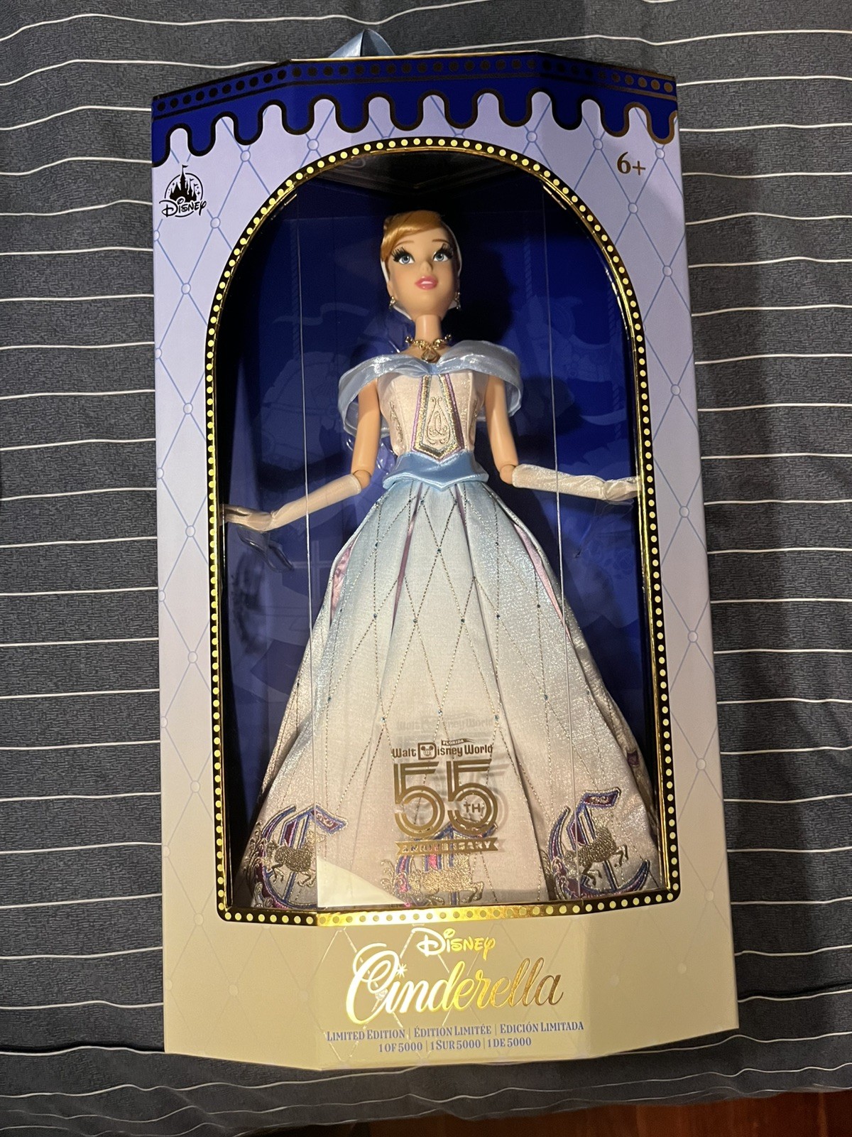 2026 Walt Disney World 55th Anniversary Cinderella Limited Edition Doll 1/5000 2026 Walt Disney World 55th Anniversary Cinderella Limited Edition Doll 1/5000