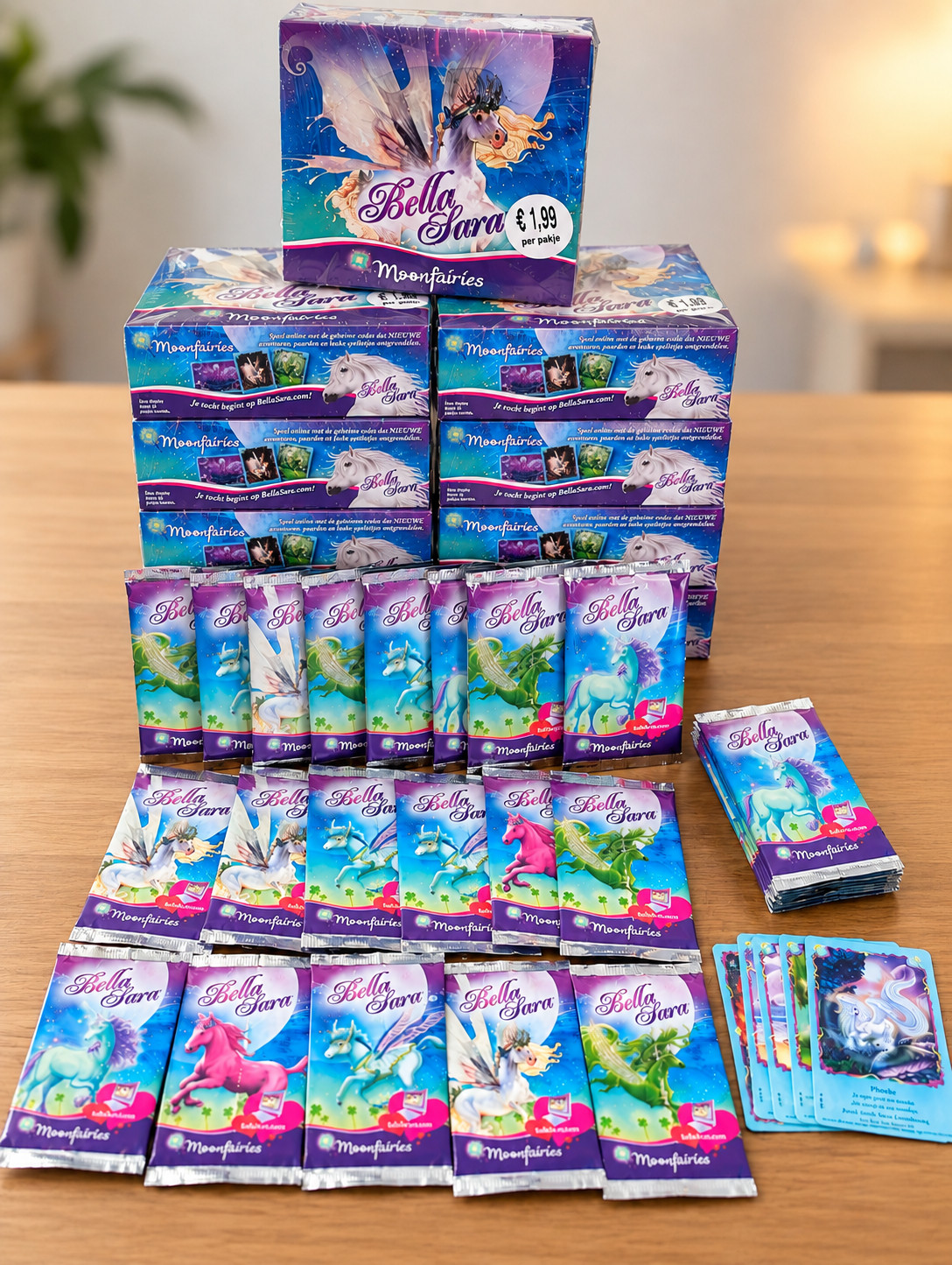 Bella Sara Moonfairies Sealed Booster Display Box 30 Packs New Old Stock