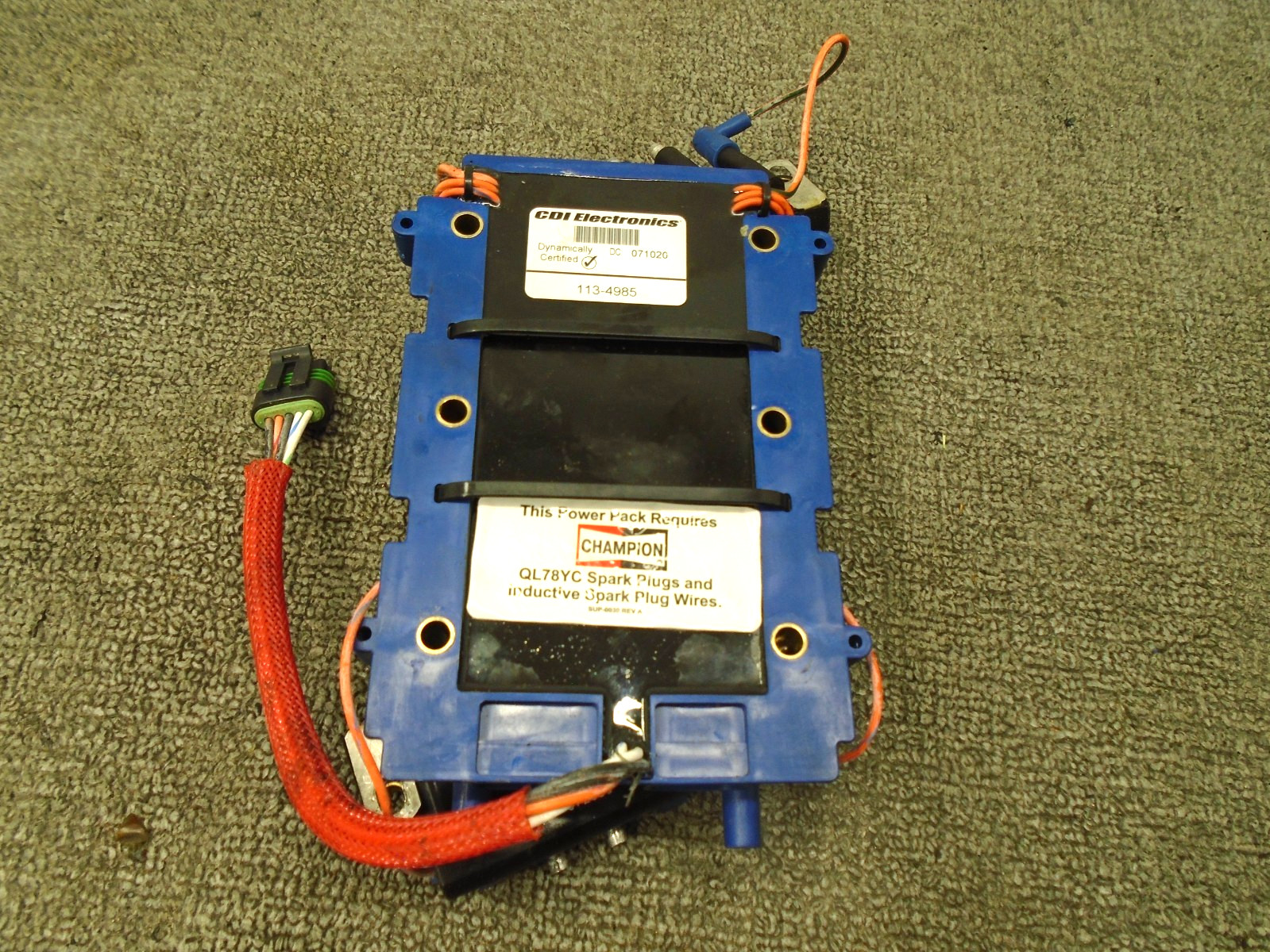 CDI POWER PACK W IGNITION COILS 113-4985 JOHNSON EVINRUDE OUTBOARD 150-175 Hp