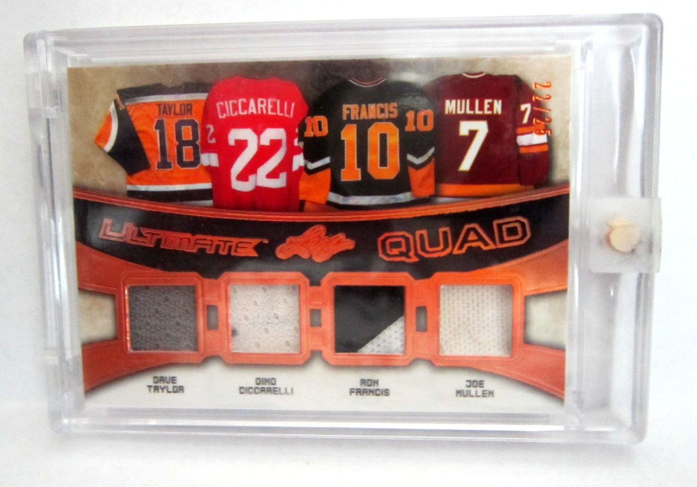 Taylor/Ciccarelli/Francis/Mullen 2016-17 Leaf Ultimate 3Clr Quad Patch Card#/25