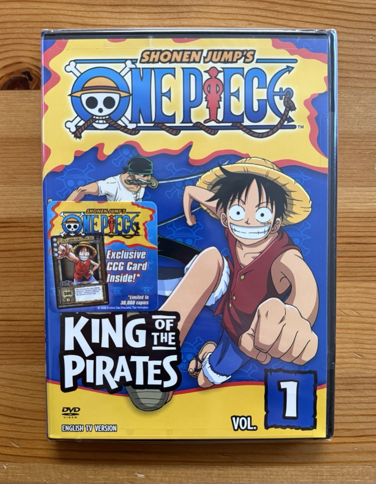 2006 One Piece Vol 1 King of The Pirates DVD Sealed CCG Luffy Promo Card PR016