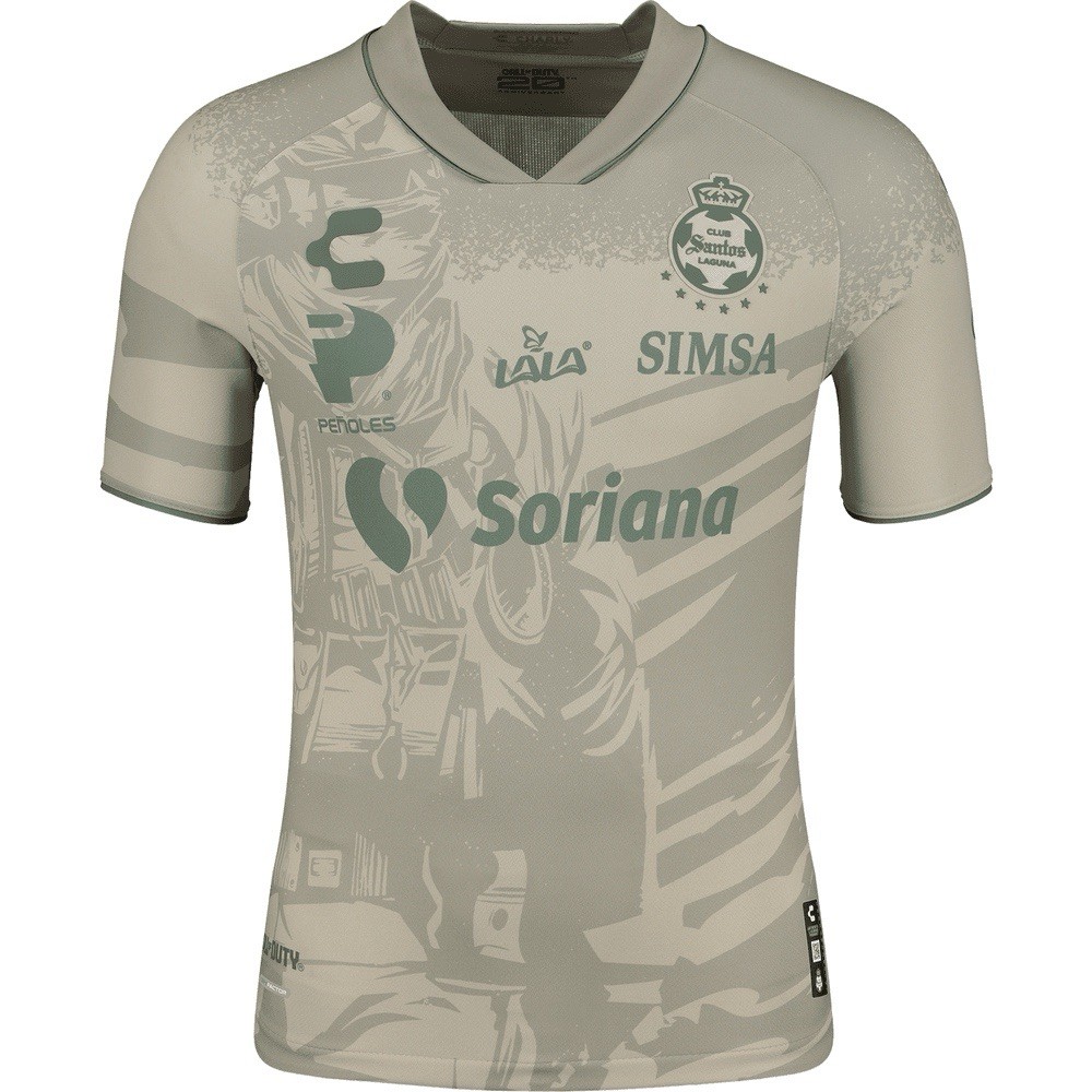 Charly Men\'s Club Santos Laguna Liga MX Third Kit Call Of Duty Jersey 23/24 MED Charly Men\'s Club Santos Laguna Liga MX Third Kit Call Of Duty Jersey 23/24 MED