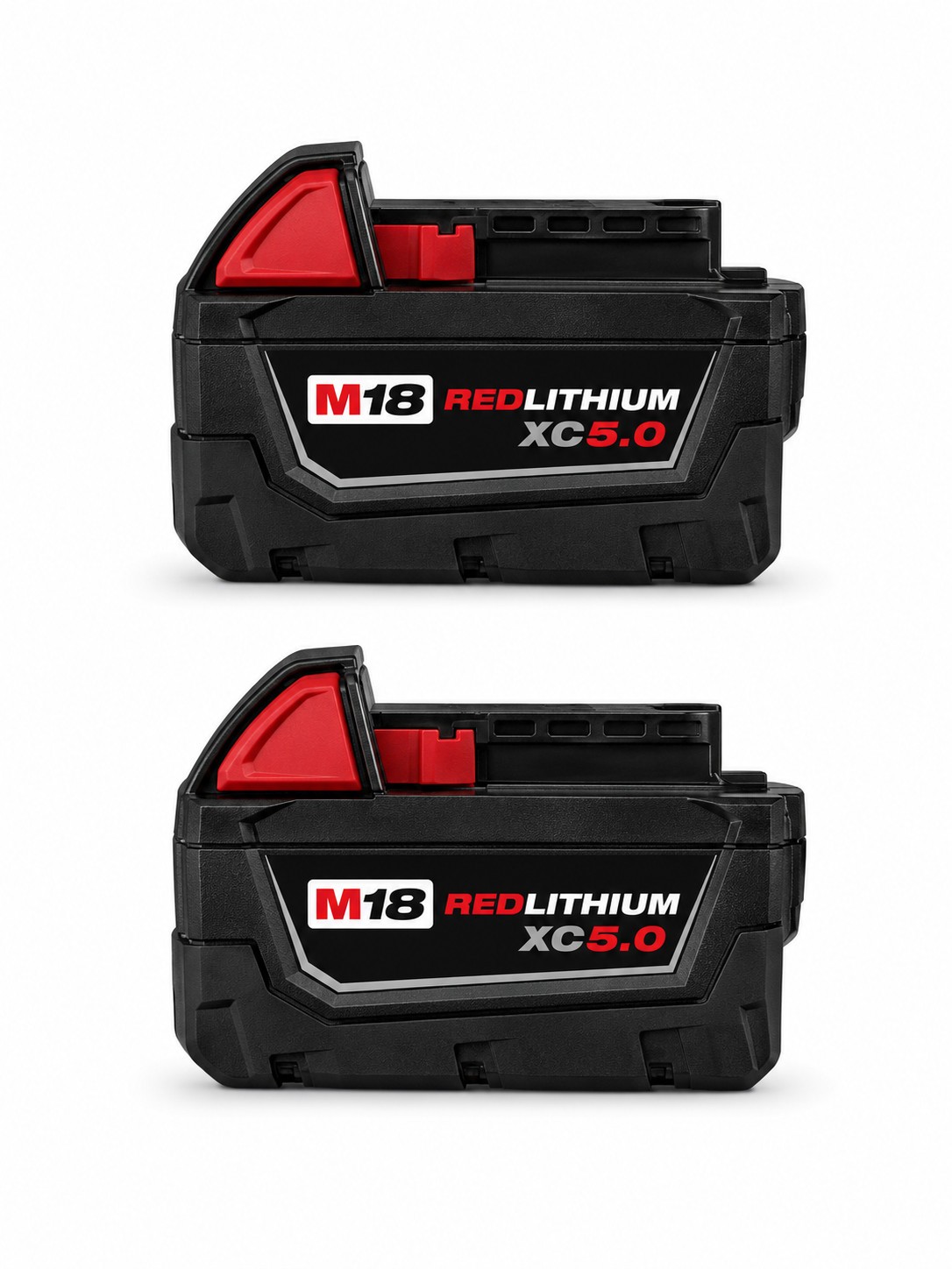 Milwaukee genuine 48-11-1850 M18 REDLITHIUM XC5.0 Extended Capacity Battery 2-PK Milwaukee genuine 48-11-1850 M18 REDLITHIUM XC5.0 Extended Capacity Battery 2-PK