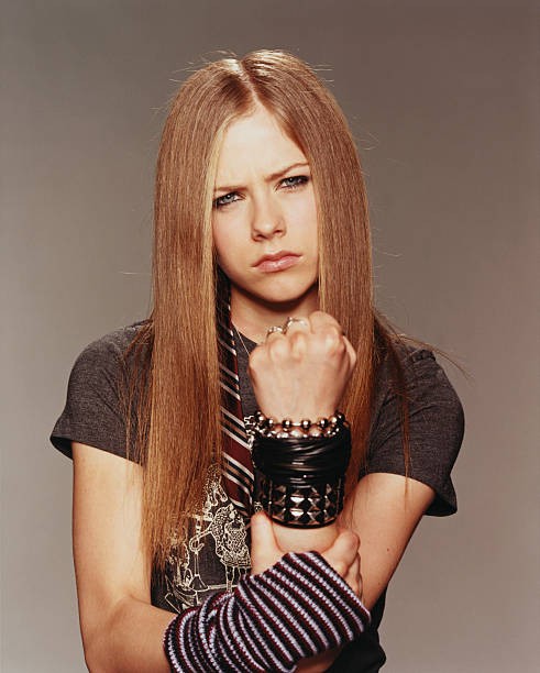 Singer Avril Lavigne for Teen People magazine in 2002 Celebrity Old Photo