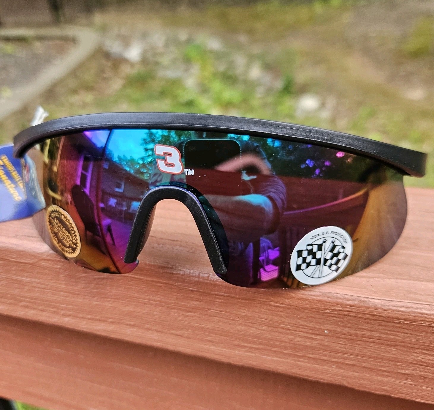 NOS Vtg 90s Dale Earnhardt Sr. Nascar Sunglasses RCR Ultimate Vision #3 100% UV
