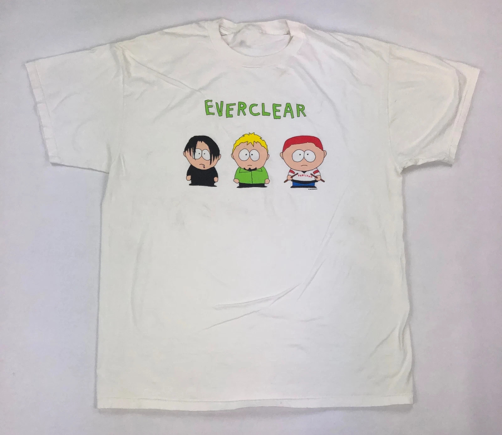 Vtg Everclear Band For Fans Heavy Cotton White T Shirt Full Size O17