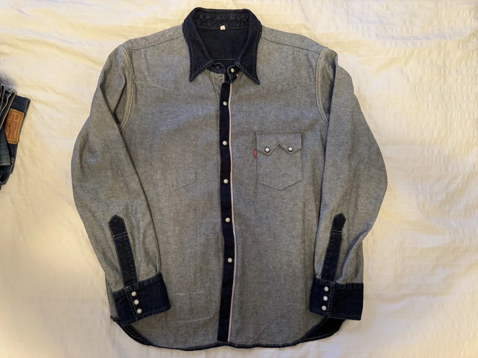 Levi’s x BEAMS Inside Out Western Denim Shirt Large Levi’s x BEAMS Inside Out Western Denim Shirt Large