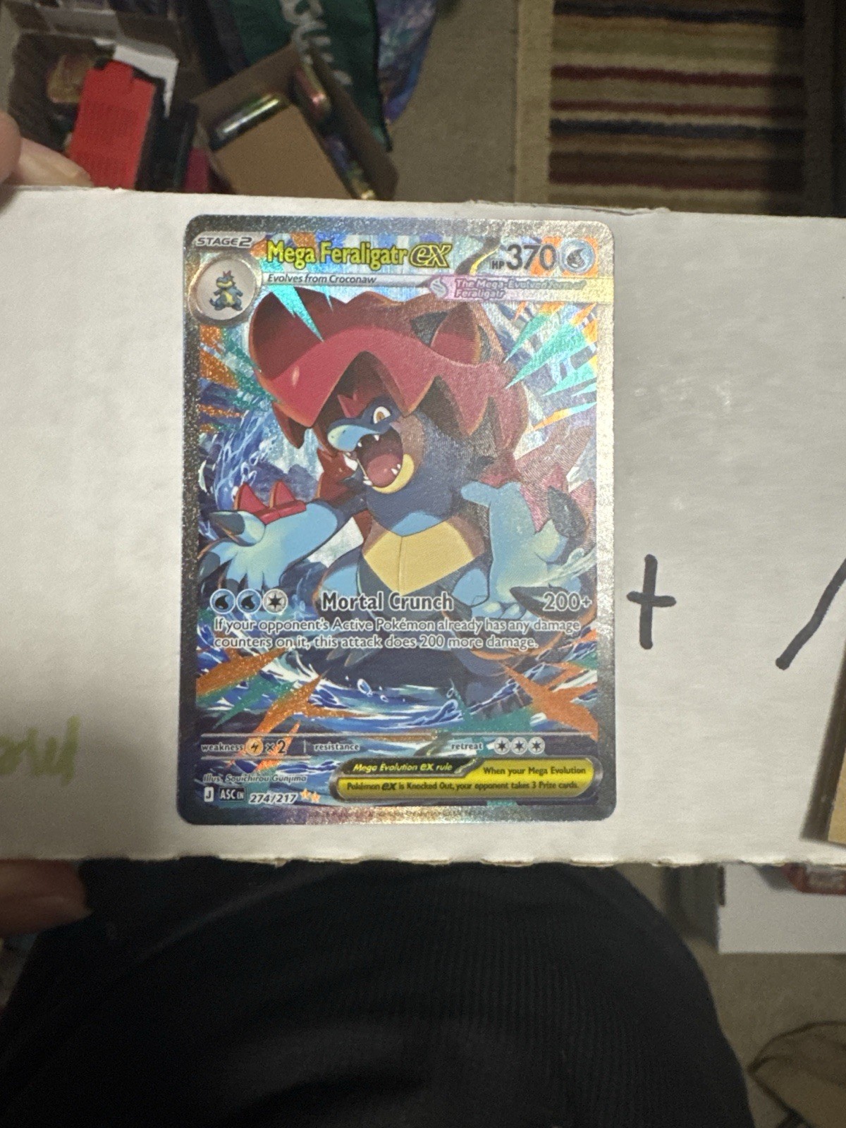 Pokemon Mega Feraligatr ex 274/217 SIR Ascended Heroes Special Illustration Rare Pokemon Mega Feraligatr ex 274/217 SIR Ascended Heroes Special Illustration Rare