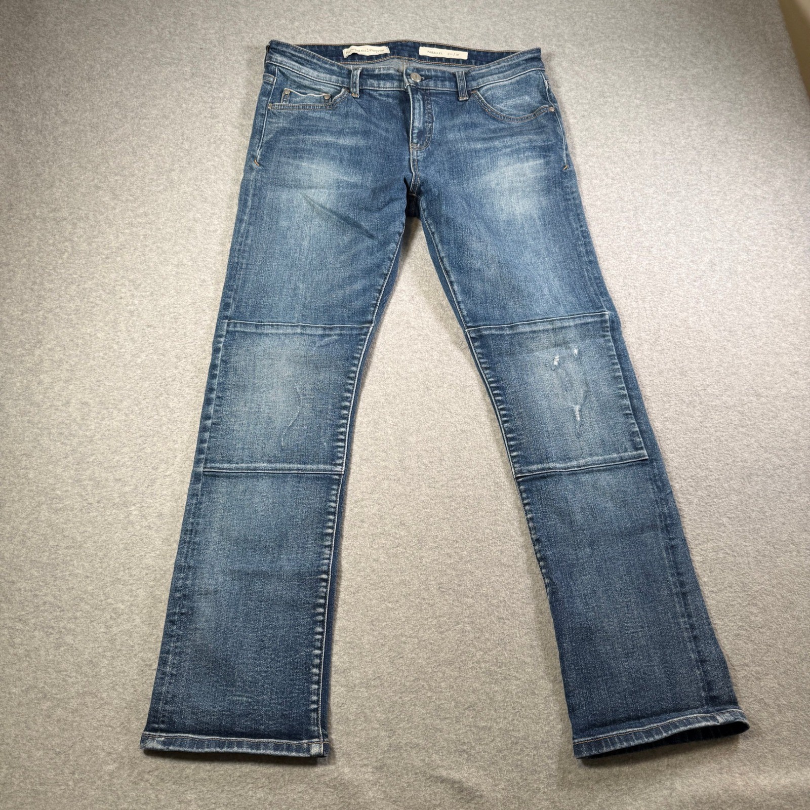 Pilcro and the Letterpress Anthropologie Parallel Straight Leg Jeans Blue 31