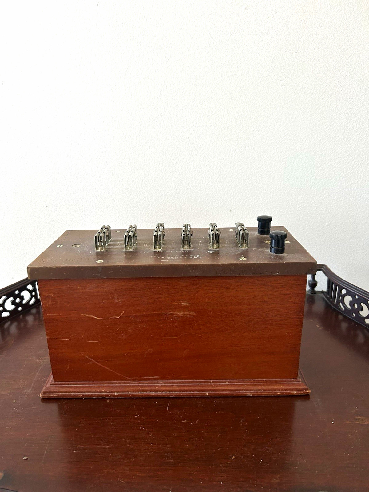 Vintage 1920s Leeds & Northrup Standard Mica Condenser Box Decad Cap 74730