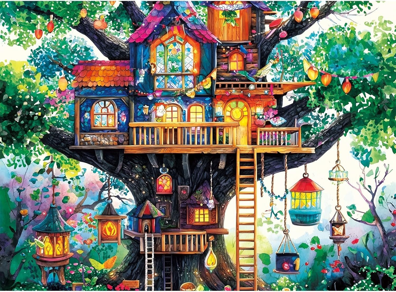500 Piece Puzzles for Adults,Magical Tree House Puzzle Kids Teen... 