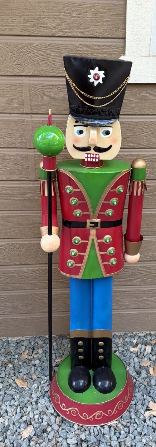 Kringle Express 48 Inch (4 Ft) Metal Christmas Holiday Nutcracker LED Lights Kringle Express 48 Inch (4 Ft) Metal Christmas Holiday Nutcracker LED Lights