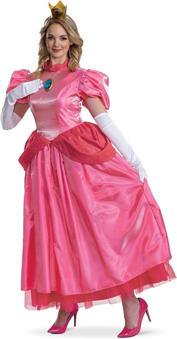 Disguise Women's Princess Peach Elevated Adult Costume, Women Size XL (18-20x)