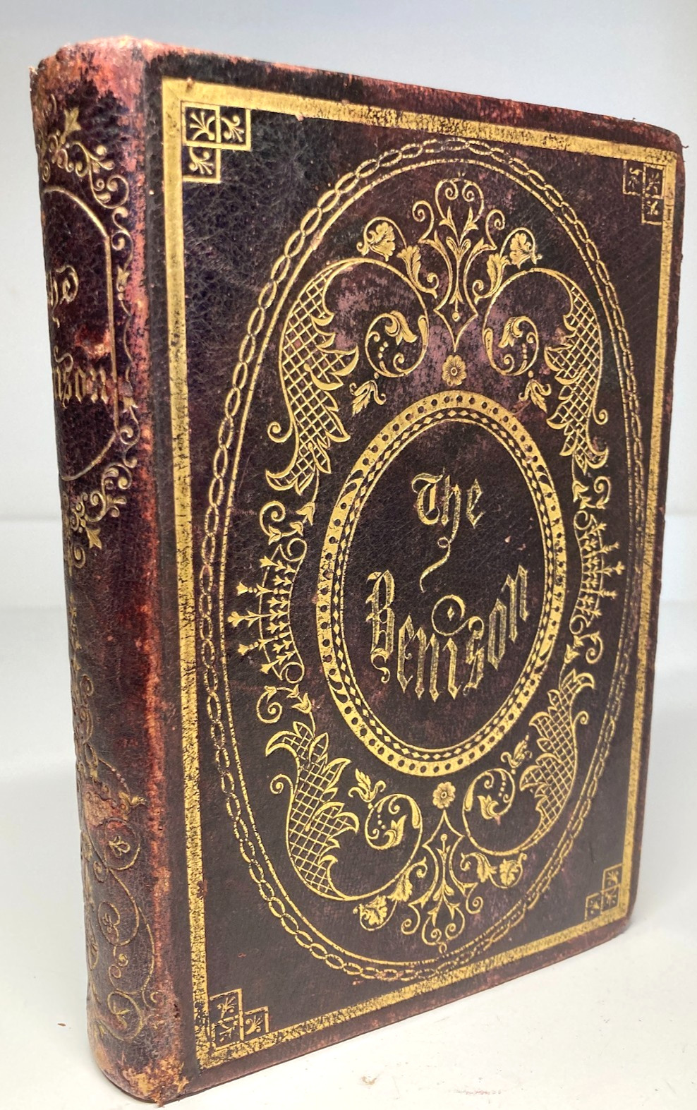 1854 The Benison Womens Conduct Gift Book Gilt Morocco Leather Illustrated