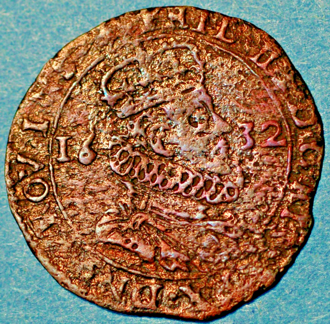 1632 Spanish Netherlands Philip IV Jeton
