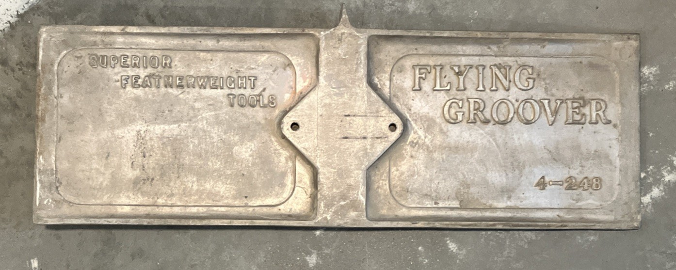 Vintage Superior Featherweight Tools Flying Groover 4-248 Concrete Tool Vintage Superior Featherweight Tools Flying Groover 4-248 Concrete Tool