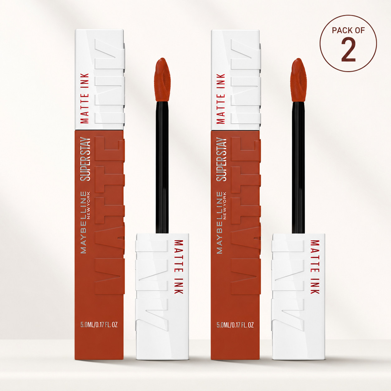 Maybelline Super Stay Matte Ink Lipstick 135 Globe Trotter 16H Pack of 2