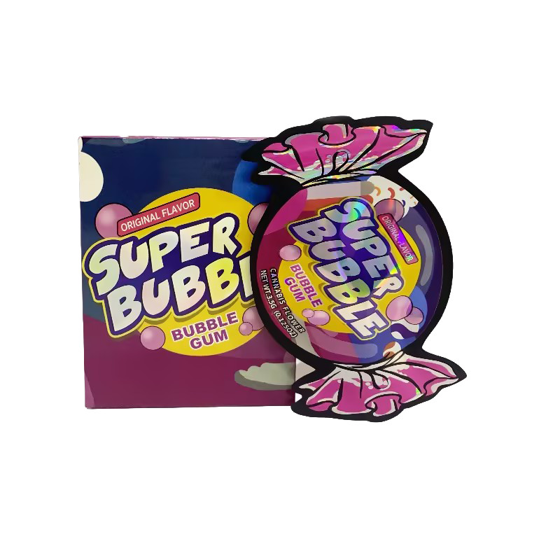 25 Pack 3.5g Shaped Bags & Boxes Set - Super Bubble Gum