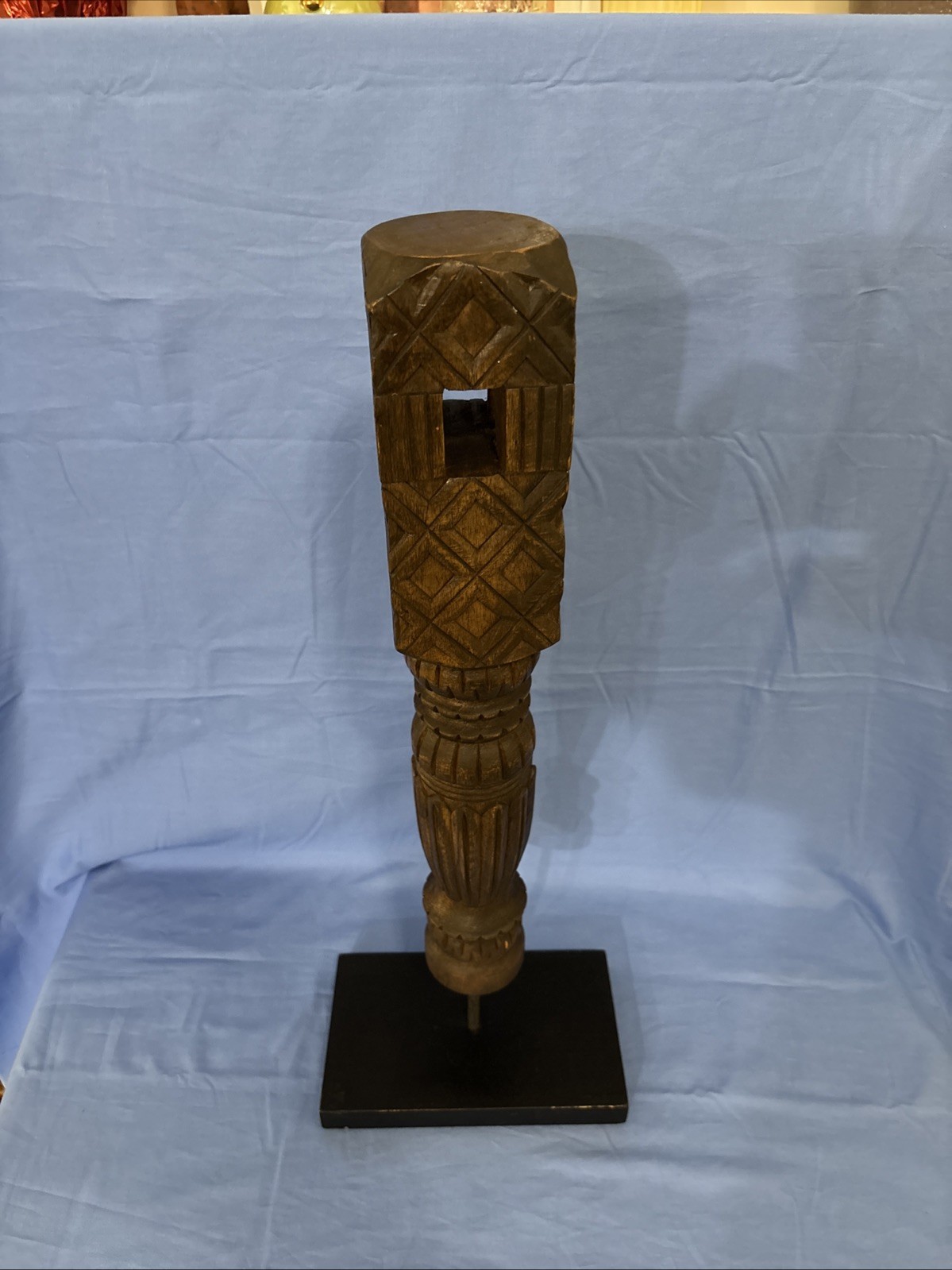Antique Carved Indian Charpai Bed Leg
