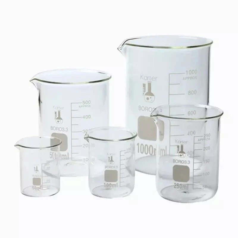 6 Pack Glass Lab Pyrex Beaker Set Measuring Cup 50/100/250/500/1000 ML
