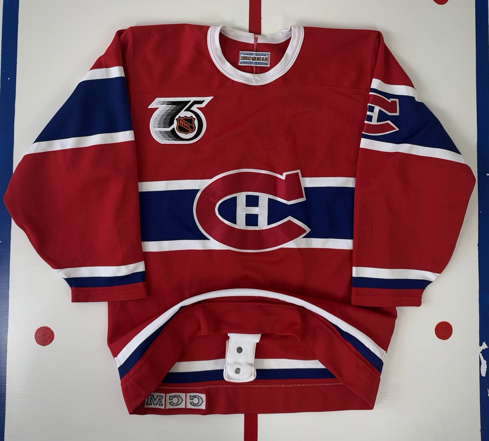 Montreal Canadiens Patrick Roy Vintage Authentic 1991-1992 TBTC Hockey Jersey 44