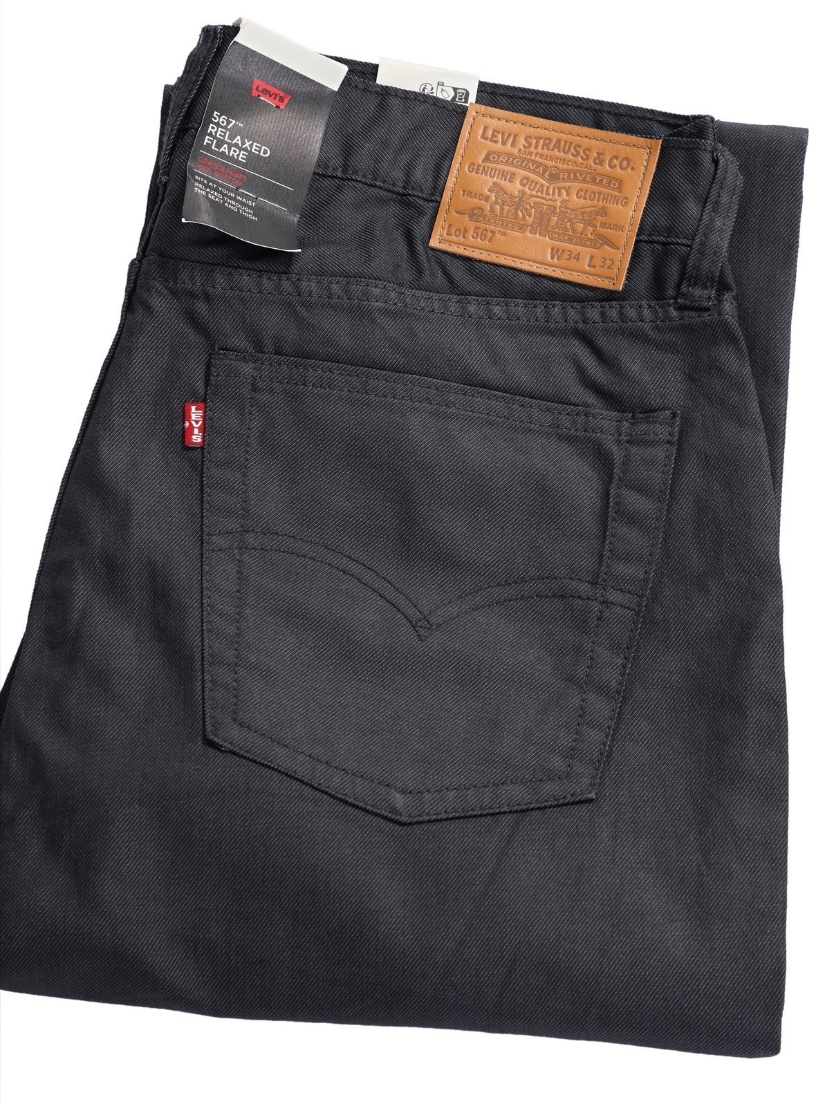 Levi's Premium 567 Relaxed Flare Coated Men's Jeans Retail $98 Levi's Premium 567 Relaxed Flare Coated Men's Jeans Retail $98