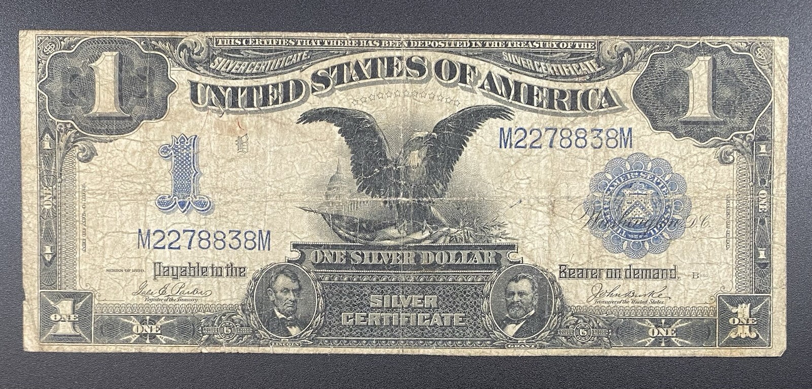 1899 $1 Black Eagle Silver Certificate Note 1899 $1 Black Eagle Silver Certificate Note