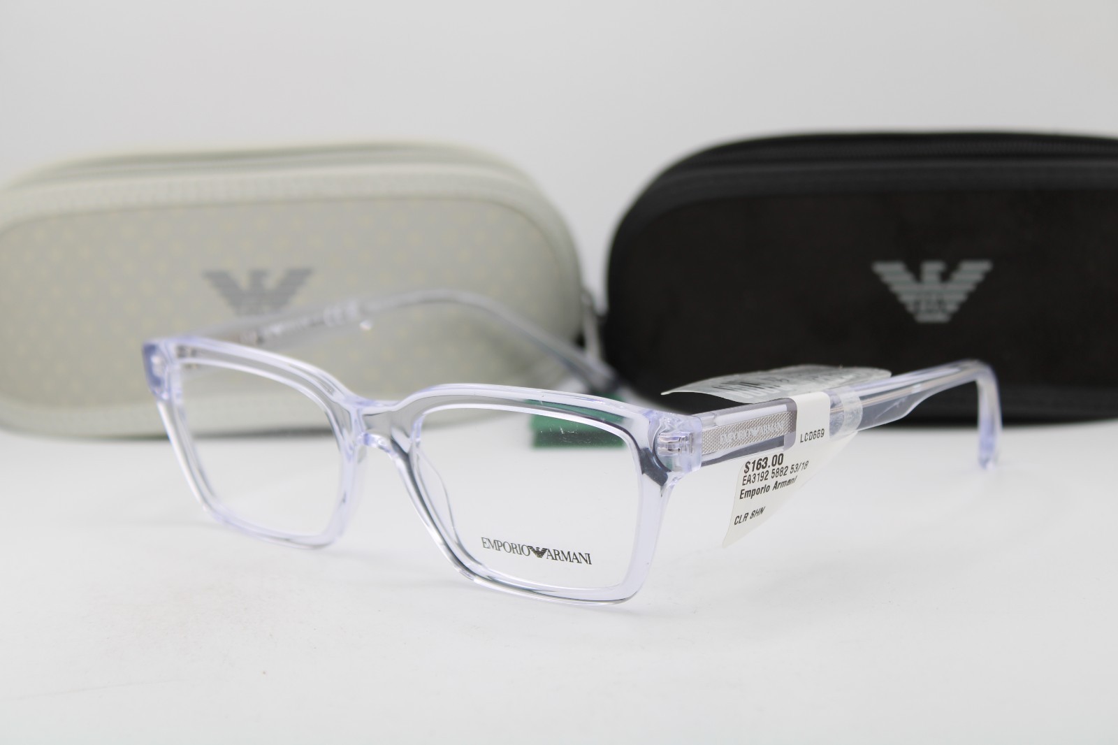 NEW EMPORIO ARMANI EA 3192 5882 TRANSLUCENT AUTHENTIC FRAMES EYEGLASSES 53-18 NEW EMPORIO ARMANI EA 3192 5882 TRANSLUCENT AUTHENTIC FRAMES EYEGLASSES 53-18