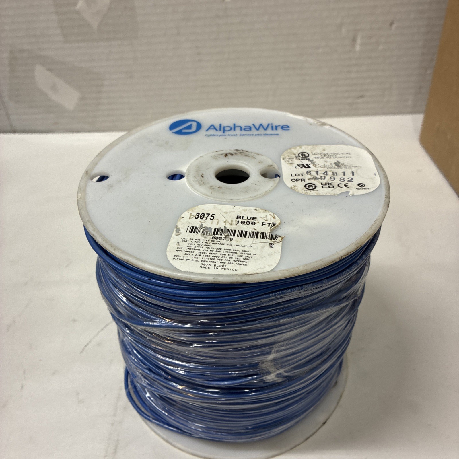 Alpha Wire 3075 Blue 1,000ft