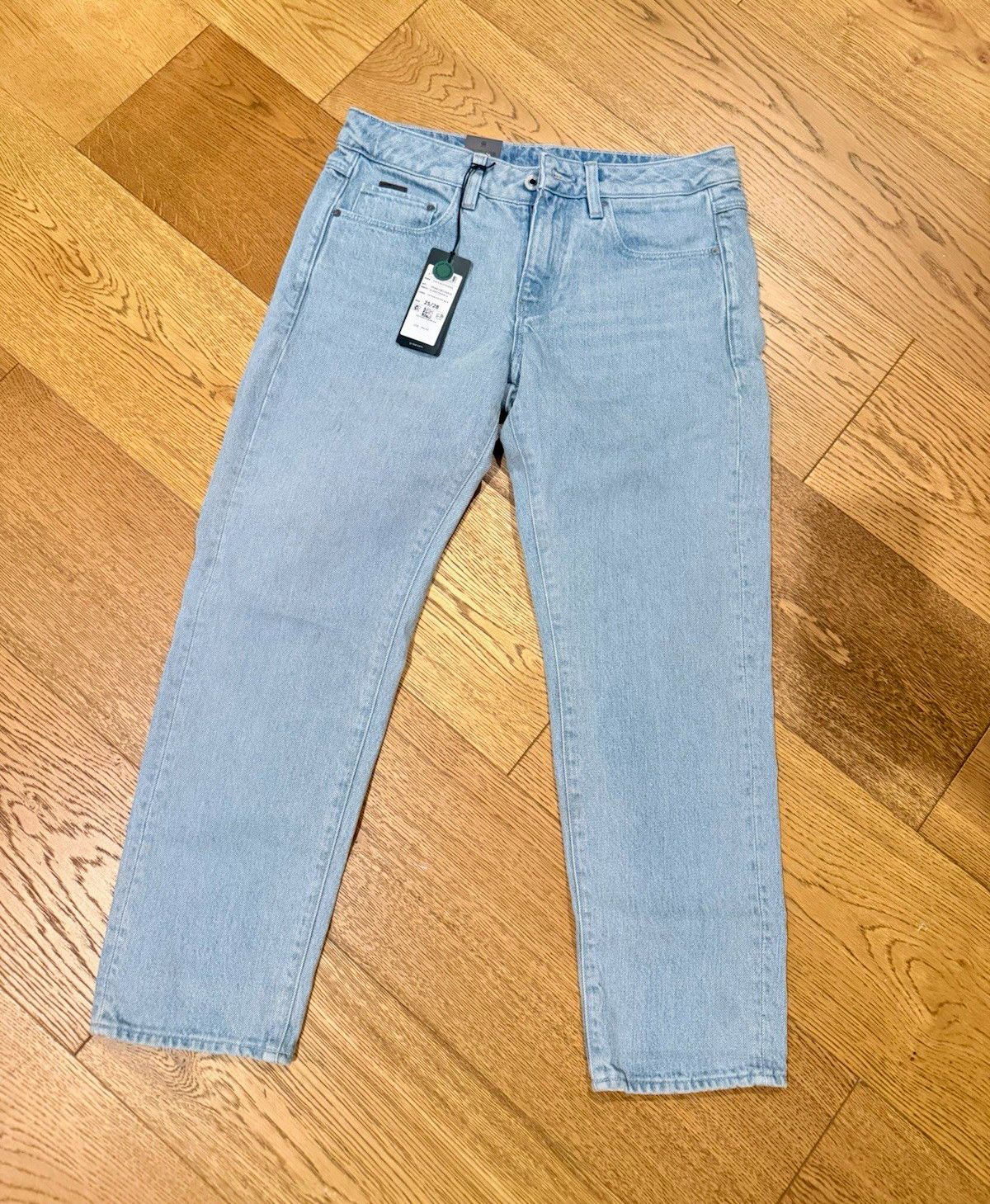 G-Star RAW Women’s Boyfriend Jeans Light Wash Blue Denim Cotton 5-Pocket